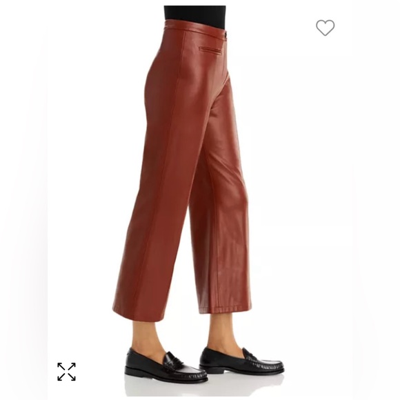 T Tahari
Faux Leather Cropped Bootcut Pants Sz 8 EUC LIKE NEW. BURGUNDY - Picture 2 of 8